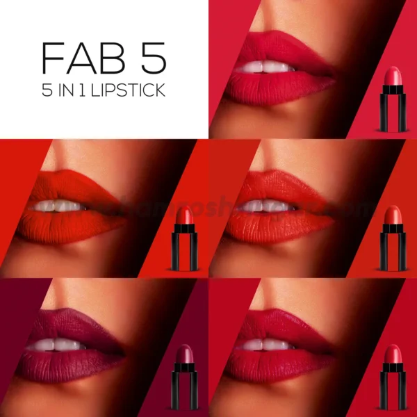 Renee Fab 5 (5-in-1 Lipstick) - Shades