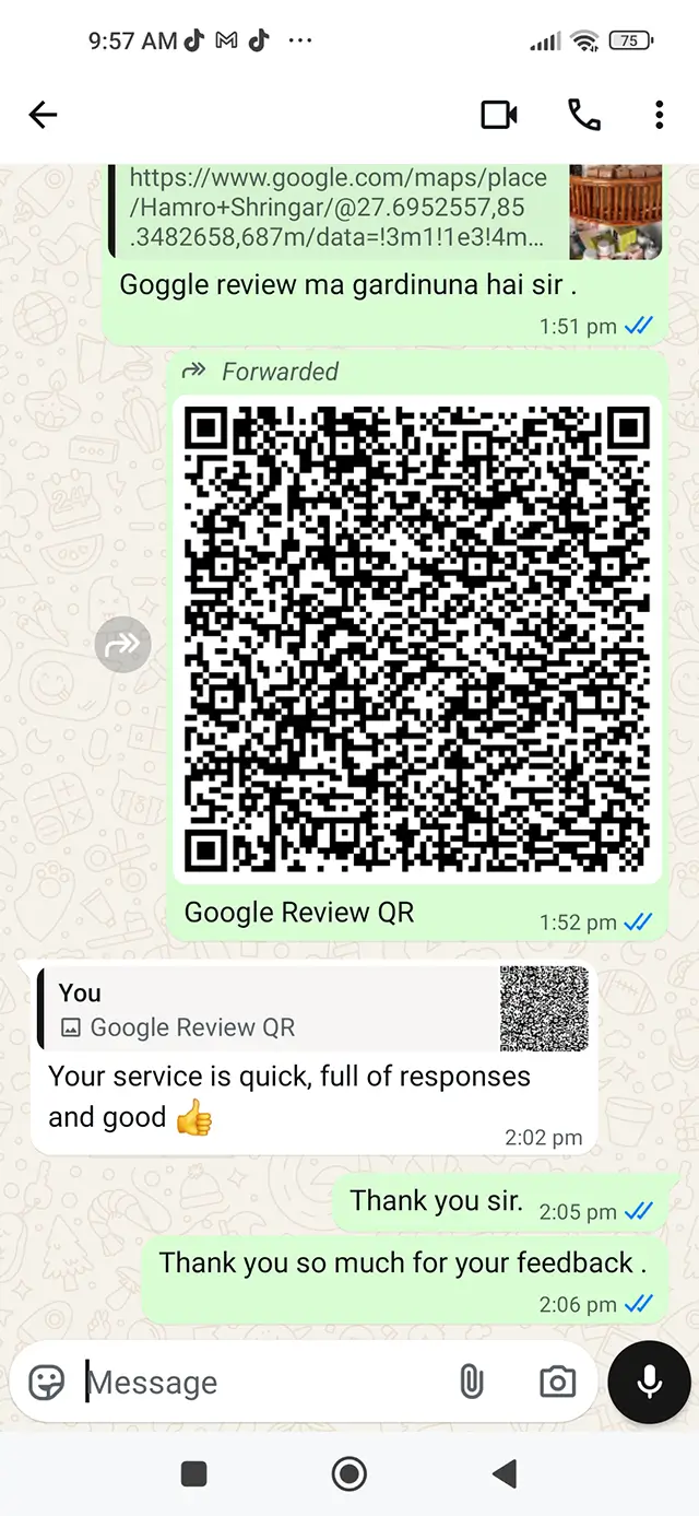 Review of Ishwar Mishra on WhatsApp